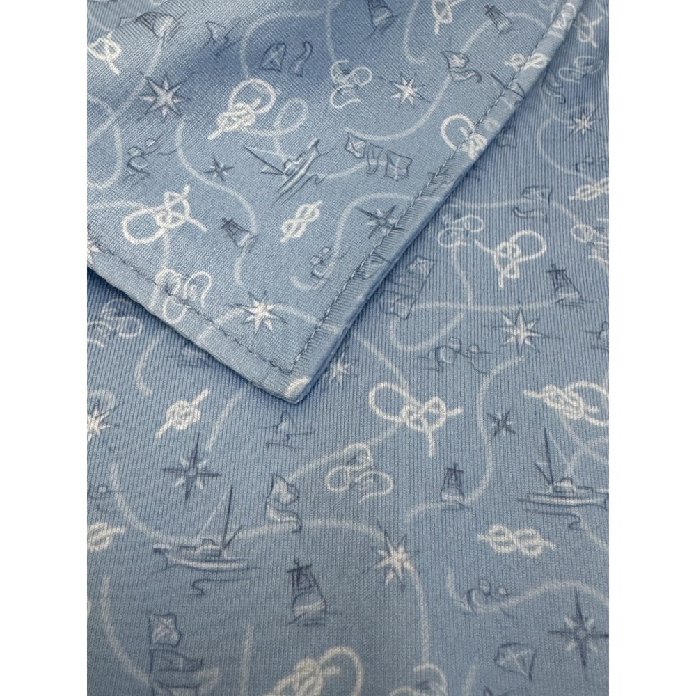 NWT Peter Millar "Show Me The Way" Sailing Print Polo Golf Shirt CBLU BLUE XXL - Picture 11 of 12